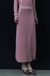 SWAYING 24 Autumn and Winter Wrap-around Wool A-line Skirt SW-SW24AW3B08-FEN Pink SW24AW3B09 SW24AW3B08